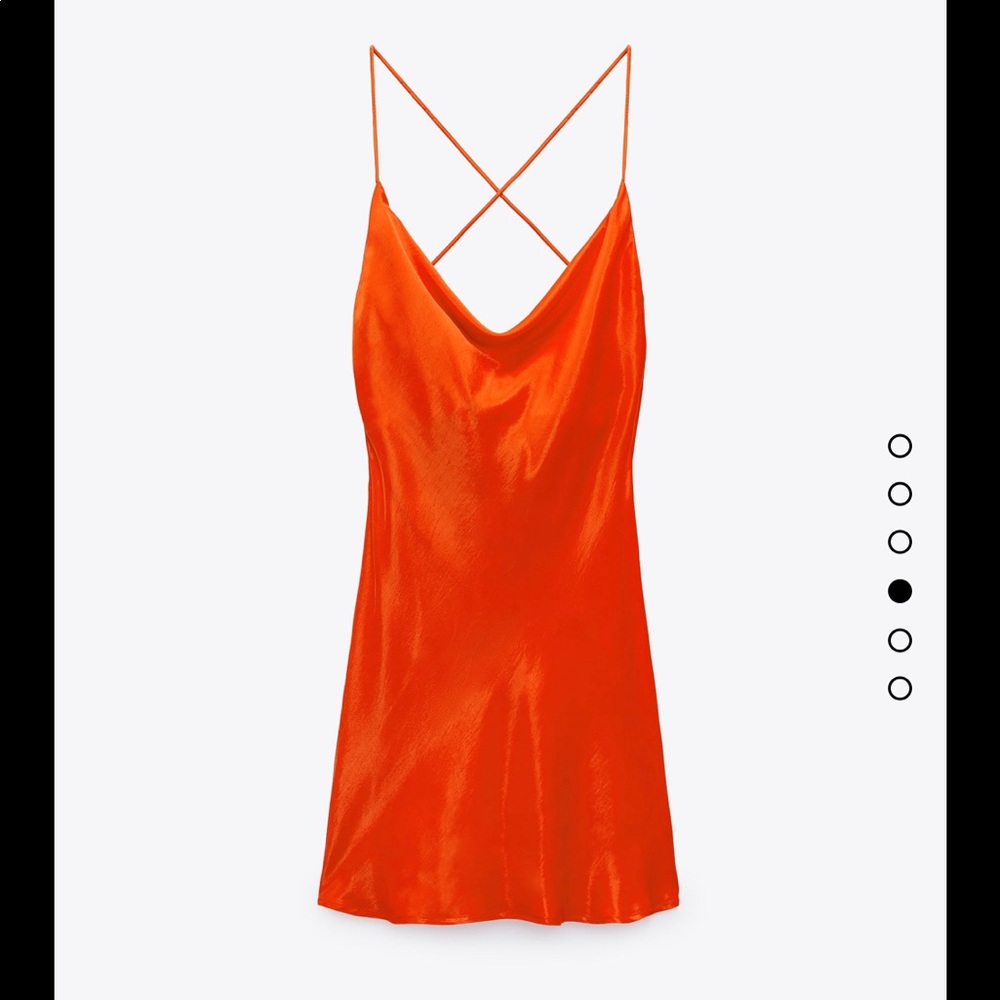 BNWT Zara Satin Effect Short Dress